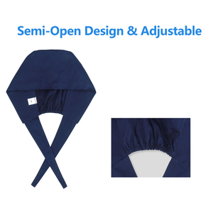 Zhenbang Soft-Top verstellbare Peeling kappen Satin gefüttert mit Knopf Arbeits hut Schweiß band Elastische Bandage Binden Hüte - Product Image 4