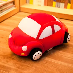Coche de dibujos animados mini almohada de peluche figura de coche decoración almohada niños regalo de cumpleaños