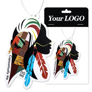 Sublimation de dessin animé, en papier blanc suspendu, désodorisant d'air de maison, de voiture, logo personnalisé, vente en gros - Product Image 3