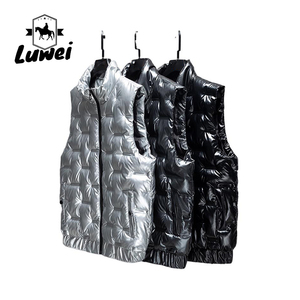Gilet matelassé à fermeture éclair pour hommes, respirant, imperméable, chaud, d'hiver, décontracté, polyester, coton, manches utilitaires, essentiel du photographe - Product Image 1