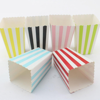 Boîtes d'emballage de pop-corn recyclable souvenir de film avec logo imprimé personnalisé seau à pop-corn conteneur alimentaire gobelets en papier vente en gros