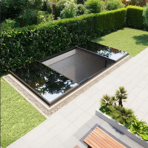 Thiết kế hiện đại thương mại nhôm kênh trần điện Skylight Rèm khách sạn tự động mái cửa sổ - Product Image 1