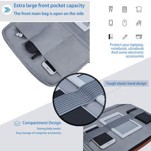 Laptop Cover <b>Macbook</b> 14 Inch Simple Business Case Ultra-Thin Lightweight Folding Design Water Sleeve Soft Dnb36 for Custom - Product Image 3