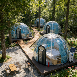 Dôme Hôtelier Professionnel en Polycarbonate, Maison Bulle Panoramique Étanche <span class=keywords><strong>avec</strong></span> Vue Étoilée - Product Image 1