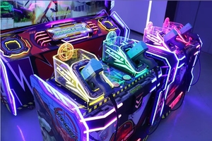 Machine d'arcade VR de tir pour 4 joueurs, simulateur de bataille de dinosaures, construction métallique, 1 an de garantie, pour parc d'attractions à monnayeur - Product Image 5