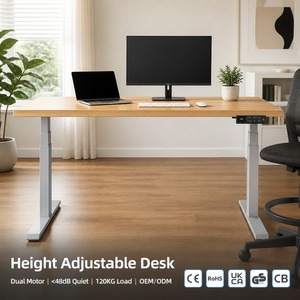 Escritorio Eléctrico Ajustable de <span class=keywords><strong>Altura</strong></span> con Doble Motor, Escritorio Ergonómico para Trabajar de Pie o Sentado, <span class=keywords><strong>Mesa</strong></span> para Computadora de Oficina <span class=keywords><strong>en</strong></span> Casa - Product Image 1