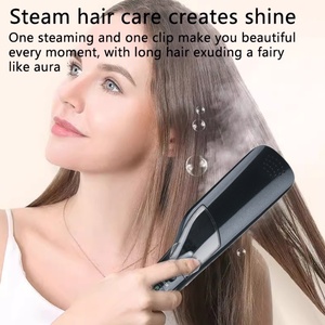 Professional Hair Spray Straightener Brush air Straightening <b>Comb</b> Adjustable Temperature Ceramic Steam Hair Curler Straightener - Product Image 6