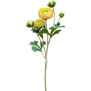 Haute qualité mariage fleurs artificielles plantation cheveux 5 têtes rosée Lotus salon Table décoration soie le tissu fleur Lu Lian - Product Image 5