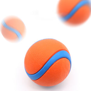 Due colori denti interattivi rettifica formazione Anti morso Tennis all'ingrosso giocattoli per cani Tpr palla durevole cane cane da addestramento giocattoli da masticare - Product Image 5