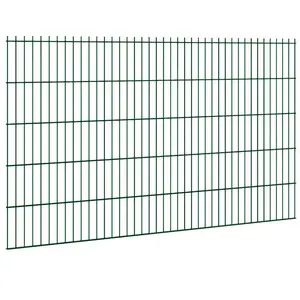 Panel de alambre de valla 2D de 50x200mm, valla soldada de alambre Horizontal doble, valla de alta seguridad de hierro para suelo deportivo 868/656/545