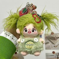 Personnalisable cheveux longs peluche poupée porte-clés pendentif 20cm de haut tissu porte-clés avec votre propre conception