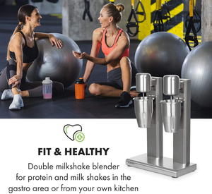 Mélangeur à lait électrique commercial / Mixeur de boissons / Machine à milkshake à 2 têtes - Product Image 2