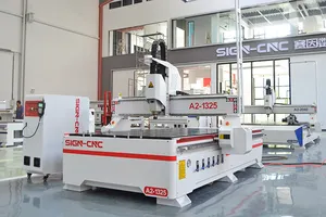 Woodworking Machinery A2-1325/1530/2030/2040 4*8ft CNC Router With AC Servo Motor And 6kw Spindle For Wood Cutting And Engraving