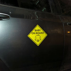 Светоотражающие магнитные знаки безопасности ребенка на борту автомобиля - Product Image 6