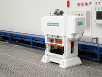 Presse CNC haute vitesse pour construction en acier, double manivelle, haute productivité, moteur mécanique 45 kW, PLC, roulement