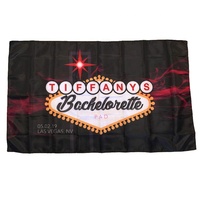 Fabrication sur mesure de drapeaux 90x150 ECO Digital Print Drapeau extérieur promotionnel de taille personnalisée 3x5