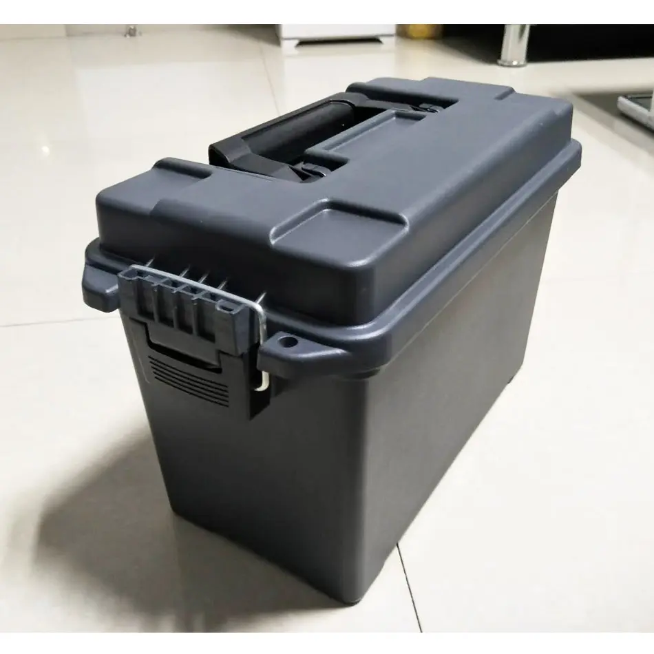 Caja de plástico duro para almacenamiento de balas, caja de plástico para guardar munición