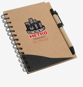 Carnet personnalisé avec logo, feuilles recyclées, avec stylos, ensemble cadeau promotionnel, vente en gros, qualité supérieure - Product Image 5