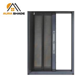 New Model Diamond Mesh Folding <strong>Door</strong> - Anti-theft and Mosquito-proof Window <strong>Screen</strong> <strong>Door</strong> Lockable No-Drill Invisible Lock - Product Image 4