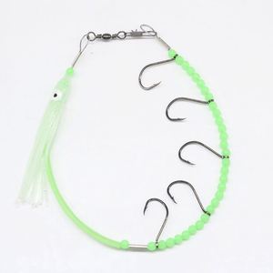 Muestra Gratuita de Anzuelos de Pesca Luminosos Peche Glow Octopus Squid/Lure Swivels/String Sabiki/Texas Rigs para Pesca en Alta Mar - Product Image 4