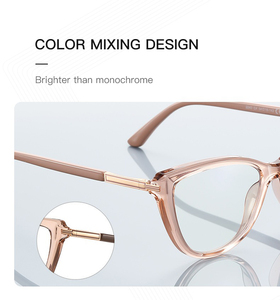 2243 phụ nữ thời trang trong suốt màu đỏ mèo mắt cận thị Kính mắt khung Quang Học Cổ Điển kính theo toa khung <span class=keywords><strong>2025</strong></span> <span class=keywords><strong>New</strong></span> Arrival - Product Image 4