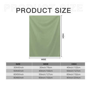 Literie multifonctionnelle doublée de polaire Sherpa Queen Size Couverture en mousseline de coton vert sauge Confort quatre saisons pour bébé adulte - Product Image 6