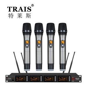 Tris nhà máy nóng bán xu hướng mới 4CH UHF micro cầm tay không dây cho hiệu suất sân khấu - Product Image 4