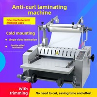 Machine à plastifier thermique anti-bouclage V370FS/V370F avec collecteur de papier automatique et découpe de bords intégrée pour menus et fichiers couleur