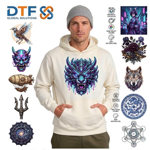 Pegatinas de Transferencia Térmica de Silicona Lavables con Diseños de Dibujos Animados, Tamaño Personalizado, Fáciles de Aplicar con Prensa de Calor para Textiles - Product Image 3