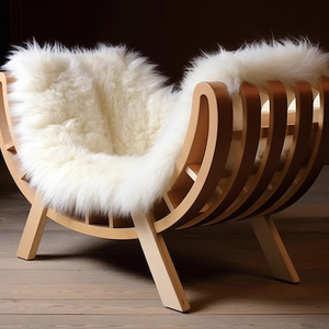 Nichoir pour chien en bois écologique personnalisé avec motif animal, forme semi-circulaire et fermeture à poussoir pour usage intérieur - Product Image 3