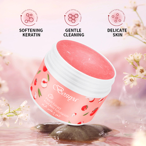 Gommage exfoliant en gel à l'extrait de pêche BOSUYA, acide de fruits, nettoyage en profondeur des pores, lissage du visage, du corps et des mains, crème exfoliante - Product Image 4