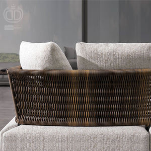 Di Fascia alta Su Misura Giardino <span class=keywords><strong>Esterno</strong></span> In <span class=keywords><strong>Rattan</strong></span> <span class=keywords><strong>Sintetico</strong></span> Divano Set Componibile Wicker Italiana Moderna di Lusso Patio Divano Da Giardino - Product Image 5