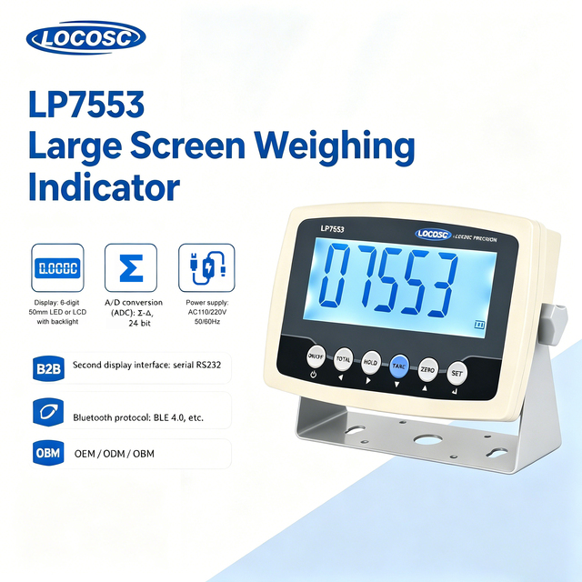 Industrial Weighing Scale Indicator, Big Screen, RS485 Communication, Manufacturer Price