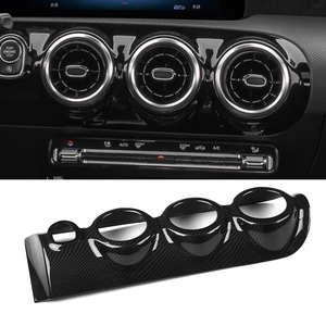 Aksesori Interior mobil serat karbon asli penutup konsol tengah ventilasi udara kit potong untuk Benz CLA Kelas W177 CLA200 C118 2019 2020 - Product Image 2