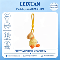Porte-clés en peluche canard mignon avec capuche oreilles de lapin, cordon tressé et nœud décoratif fait main, pour sac à dos, sac à main, cadeau quotidien