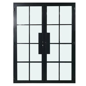 Portes et fenêtres en acier et verre Cadre métallique Double balançoire pour appartement - Product Image 2