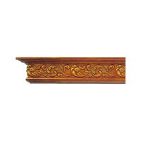 Moulure de corniche en polyuréthane sculptée en or antique Banruo pour la décoration intérieure de villas et d'hôtels