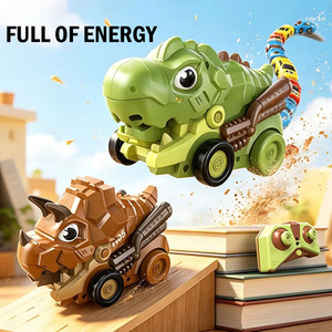 Camion télécommandé dinosaure mangeur de dinosaures, voiture RC segmentée en forme de serpent, jouet porte-dinosaures, fabrication OEM - Product Image 3