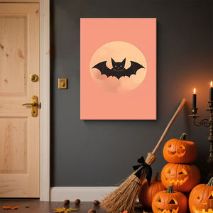 ハロウィーン装飾絵画スカルゴーストウォールアートストレッチキャンバスインテリアポスター休日パーティー室内装飾吊り - Product Image 3