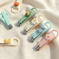 Coffret de Soins des Ongles Pliant Portable et Durable pour Enfants et Étudiants, Motif Dessin Animé Mignon, OEM ODM, Coupe-Ongles et Outils de Pédicure