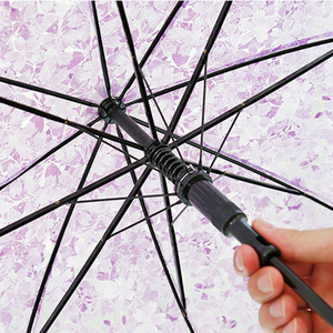 <span class=keywords><strong>Parapluie</strong></span> <span class=keywords><strong>Transparent</strong></span> Design Moderne LS, <span class=keywords><strong>Parapluie</strong></span> Princesse Fleur de Cerisier Japonais, Forme Dôme Transparente pour Filles, Vente en Gros - Product Image 4