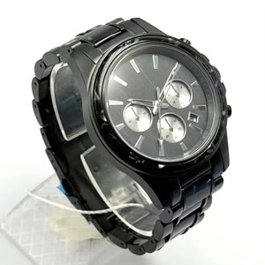 Reloj Casual de Negocios con Caja de Acero Plateado, 3 Subesferas, Cronógrafo con Detalles Plateados, Reloj Deportivo Monocromático 2025 - Product Image 5
