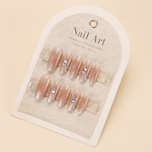 Xiaohongshu Venta caliente Nails Cat Eye Flash Dia High-End Usable Hecho a mano Pure Desire Style Nail Tips - Product Image 4