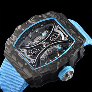 Nouvelle montre tourbillon YRM53-01 2025, montre mécanique de luxe de créateur, entièrement en carbone, véritable tourbillon - Product Image 4