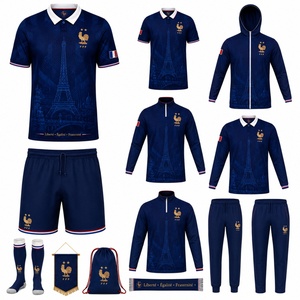 Nouveau Maillot de Foot <span class=keywords><strong>France</strong></span> 2026 Personnalisé par Sublimation – Version Fan Bleue 26 – T-shirt de l'Équipe Nationale pour le Bureau et la Maison - Product Image 3