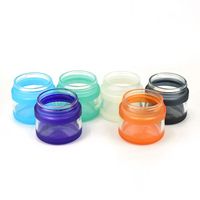 Bocaux en verre dépoli transparent de 3OZ, 4OZ, 5OZ avec couvercle en plastique à sécurité enfant pour herbes et épices – Emballage CR en verre durable