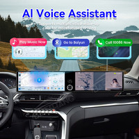 Radio Multimedia para Auto Baoshang con Pantalla Táctil Dual de 12.3'' y Android 13 para Peugeot 4008 2016-2022, con DVD, GPS, Navegación y Carplay