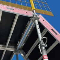 Coffrage de table réglable en acier pour dalle de béton avec étais de soutènement robustes pour chantier de construction