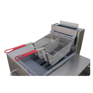 Stazione di friggitrice a <span class=keywords><strong>Gas</strong></span> esterna pesante Mobile in acciaio inossidabile 304 con 93,000 BTU/h e Design a 4 ruote per la ristorazione ad alto Volume - Product Image 6