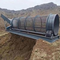Tamis rotatif à tambour de grande capacité et robuste pour le système de calibrage de la terre de surface, du compost, du sable et de la pierre
